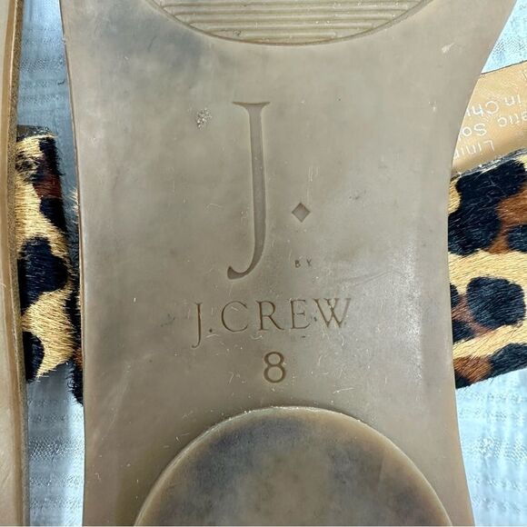 J. Crew Factory Double Strap Animal Print Sandals- Size 8 - Picture 12 of 13